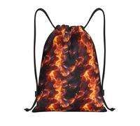 Bolsas con Cordón Estampado De Patrón De Llama Roja Mochila con Cordón Luz Mochila Cuerdas Moda Drawstring Bag para Escuela Gimnasio Vacaciones