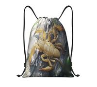 Bolsas con Cordón Fotografía De Cangrejo Marrón sobre Roca. Mochila Cuerdas Plegable Mochila con Cordón Luz Drawstring Bag para Vacaciones Gimnasio Playa