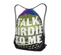 Bolsas con Cordón Háblame De Birdie, Golf Divertido Bolsa De Cuerda Luz Bolsa De Cuerdas Durable Mochila Cuerdas para Natación Gimnasio Vacaciones