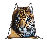 Bolsas con Cordón Lindo Estampado De Leopardo Bebé 1 Bolsa De Cuerda Ajustable Mochila con Cordón Moda Drawstring Bag para Escuela Gimnasio Playa