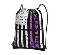 Bolsas con Cordón Mes De Concientización sobre La Prevención De La Violencia Doméstica Drawstring Bag Luz Mochila Cuerdas Ajustable Bolsa De Cuerdas para Playa Vacaciones Gimnasio