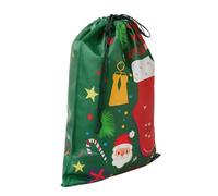 Bolsas con cordón navideñas - Bolsa de regalo navideño de tela no tejida | Bolsas de regalo navideñas | Saco de almacenamiento reutilizable | Christmàs Snack Candy Cookie Treat Bægs para recuerdo de f