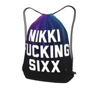 Bolsas con Cordón Nikki Follando Seis Veces Mochila Cuerdas Durable Drawstring Bag Luz Bolsa De Cuerdas para Vacaciones Gimnasio Natación