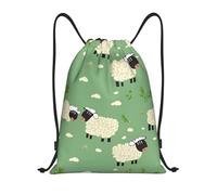 Bolsas con Cordón Oveja De Dibujos Animados Linda Bolsa De Cuerda Ajustable Mochila Cuerdas Durable Bolsa De Cuerdas para Gimnasio Vacaciones Playa
