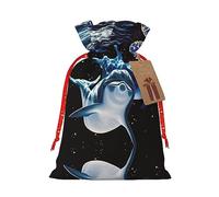 Bolsas con cordón para caramelos, bolsas de regalo de Navidad, bolsas de regalo de Navidad, bolsa de regalo de fiesta de Navidad, color negro delfín