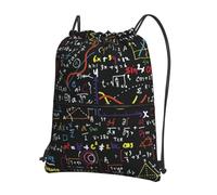 Bolsas con Cordón Patrón De Fórmulas Matemáticas Escritas A Mano Bolsa De Cuerdas Luz Drawstring Bag Moda Mochila Cuerdas para Natación Escuela Vacaciones