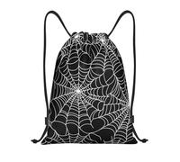 Bolsas con Cordón Patrón De Telaraña Bolsa De Cuerda Luz Bolsa De Cuerdas Ajustable Drawstring Bag para Gimnasio Vacaciones Natación
