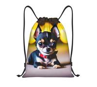 Bolsas con Cordón Perro Chihuahua Drawstring Bag Ajustable Bolsa De Cuerdas Moda Mochila Cuerdas para Gimnasio Playa Vacaciones