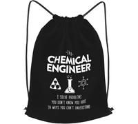 Bolsas con Cordón Soy Ingeniero Químico Mochila Cuerdas Plegable Drawstring Bag Ajustable Bolsa De Cuerdas para Gimnasio Natación Vacaciones
