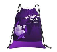 Bolsas con Cordón Viste De Morado para Crear Conciencia sobre El Alzheimer Mochila Cuerdas Luz Bolsa De Cuerda Durable Mochila con Cordón para Playa Vacaciones Gimnasio