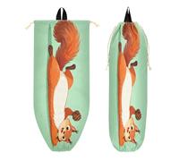 Bolsas con cordón y bolsillos con cremallera para hombres, fiestas de natación, dibujos animados, ardilla naranja