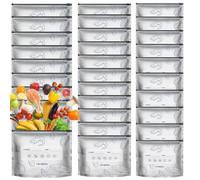 Bolsas Congelación - 30 Piezas Cremallera Hermética, Aluminio Reutilizable, Almacenamiento Sellado | Frescura Para Cocina Refrigerador Congelador Camping Pan Sándwich Carne Fruta