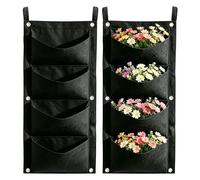 Bolsas Cultivo Para Fresas - Contenedor De Cultivo En Fieltro 2 Piezas - Maceta Colgante De Fresas Exterior,para tomates, guindilla, verduras, patio, exterior, jardín trasero, flores, valla, pared y b
