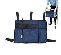 Bolsas de accesorios para sillas de ruedas, organizador de bolsillo lateral, bolsa lateral para accesorios para silla de ruedas, bolsa lateral multibolsillo, bolsa de viaje estable para caminantes