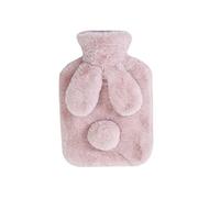 Bolsas de agua caliente Linda botella de agua caliente de felpa para mujer a la moda para mantener el calor en invierno, PVC antiescaldado y a prueba de fugas