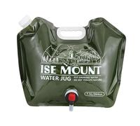 Bolsas de agua para acampar | 7,5 litros de gran capacidad bolsa | Depósito de agua verde con grifo - para familia amigos viajes al aire libre camping picnics senderismo viaje de negocios escalada