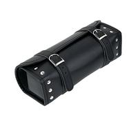 Bolsas de Alforjas Cuero de Imitación Maletas Equipaje Herramientas para Motocicleta Negro