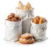 Bolsas de algodón orgánico para el pan Bolsas reutilizables para frutas y verduras, pasta, arroz, frutos secos, frutas y verduras.