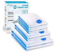 Bolsas de Almacenamiento Al Vacío Bolsas al Vacío 8 Piezas 2L*80x60 + 2M*80x60 + 4S*60x40cm Reutilizables de Bolsa para Guardar Ropa, Ropa de Cama, Edredones, Almohadas, Mantas