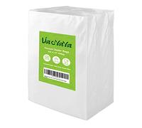 Bolsas de almacenamiento al vacío de 4mil de 200 pintas, tamaño 6 x 10 pulgadas para ahorro de alimentos, bolsa de sellado al vacío precortada resistente