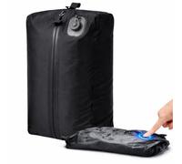 Bolsas de almacenamiento al vacío de un solo toque con bomba USB-C integrada, bolsas de vacío de viaje reutilizables para ropa, equipaje y ropa de cama, bolsas de compresión que ahorran espacio, no