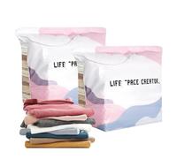 Bolsas de almacenamiento al vacío para ropa, sin bomba de ahorro de espacio