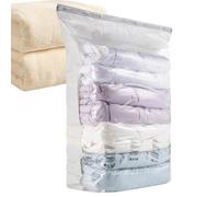 Bolsas de almacenamiento al vacío, sin bomba, ahorro de espacio, bolsas de almacenamiento selladas con vacunas, organizador de ropa, para equipaje, manta, ropa, juguetes, hogar, viajes, apartamento
