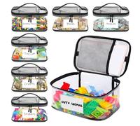 bolsas de almacenamiento con cremallera - bolsa de almacenamiento espaciosa y reutilizable para habitación infantil, viaje o guardería - organizador práctico para, juguetes de peluche y accesorios - s