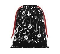Bolsas de almacenamiento con símbolos musicales de amor, para fiestas de cumpleaños, suministros de vacaciones, también se pueden utilizar para almacenamiento diario