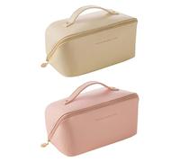 Bolsas De Almacenamiento De 2 Partes, Bolsas De Maquillaje Cuadradas Simples, Bolsa De Conducción con Gran Capacidad, Bolso Portátil, Almacenamiento Y Herramientas De Organización.