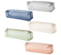Bolsas De Almacenamiento De Malla De 5 Piezas, Bolsas De Malla Transparentes, Bolsas De Almacenamiento De Gran Capacidad, Bolsas De Almacenamiento Portátiles, Bolsas De Cosméticos