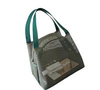 Bolsas de almacenamiento de malla transparente de gran capacidad, bolsa de lavado portátil, transpirable, organizador de artículos de tocador para gimnasio, viajes, uso diario, bolsa de aseo de malla