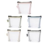 Bolsas De Almacenamiento De Malla Trapezoidal De 5 Piezas, Bolsas De Almacenamiento Portátiles, Bolsas De Almacenamiento Simples, Pueden Almacenar Cambios, Cosméticos, Llaves, Tarjetas