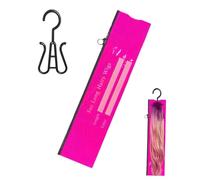 Bolsas de almacenamiento de peluca con percha, bolsas de peluca Almacenamiento con percha,Soporte de extensión de cabello - Con función de embalaje de pantalla con cremallera
