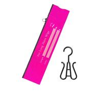 Bolsas de almacenamiento de pelucas con colgador, almacenamiento de bolsas de pelucas con percha - Caso de peluca - Cierre de la cremallera de stand de empaquetado a prueba de polvo para trenzas de es