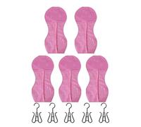 Bolsas de almacenamiento de pelucas, soporte de extensión de pelo en forma de reloj de para organizador de pelucas, arreglo con protección contra el polvo para extensiones de cabello