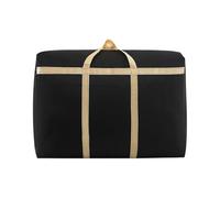Bolsas de Almacenamiento de Ropa de Gran Capacidad, Equipaje de mudanza, Bolsa de Tela Oxford, Organizador de Armario con Cremallera bidireccional(Black 105L)