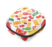 Bolsas de almacenamiento de servilletas sanitarias, con patrón de caramelo, bolsa de almohadilla menstrual de tela Oxford, bolsas para copa menstrual, almohadilla de lactancia, bolsas de tampón con