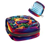 Bolsas de almacenamiento de servilletas sanitarias para mujer, bolsa de almohadilla menstrual de gran capacidad, bolsas de período menstrual Frog-1985, bolsa de almacenamiento para tampones