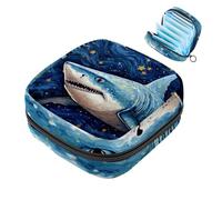 Bolsas de almacenamiento de servilletas sanitarias para mujer, bolsa de almohadilla menstrual de gran capacidad, Star Shark-1588, bolsas para el período menstrual, bolsa de almacenamiento para