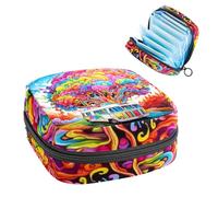 Bolsas de almacenamiento de servilletas sanitarias para mujer, bolsa de almohadilla menstrual de gran capacidad, para cerebro y autobús, 48 bolsas para el período menstrual, bolsa de almacenamiento de