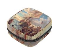 Bolsas de almacenamiento de servilletas sanitarias para mujer, bolsa de almohadilla menstrual de gran capacidad, Columbus Day-1874, bolsas para el período menstrual, bolsa de almacenamiento para