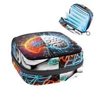 Bolsas de almacenamiento de servilletas sanitarias para mujer, bolsa de almohadilla menstrual de gran capacidad, cerebro artístico-2171, bolsas para el período menstrual, bolsa de almacenamiento de