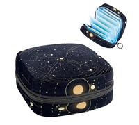 Bolsas de almacenamiento de servilletas sanitarias para mujer, bolsa de almohadilla menstrual de gran capacidad, Constelación Géminis 686, bolsas para el período menstrual, bolsa de almacenamiento de