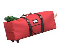 Bolsas de almacenamiento para árboles de Navidad artificiales de 7,5 pies/9 pies, bolsas grande para árbol de Navidad con ruedas y asas, impermeable, resistente al polvo y a los desgarros
