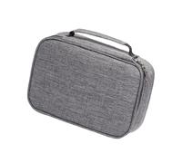 Bolsas de almacenamiento para lápices de alta capacidad con capacidad para 72 bolígrafos de colores o gel, multifuncional, con cremallera, estuche para lápices de artista, gris