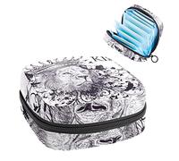 Bolsas de almacenamiento para servilletas sanitarias, soporte para almohadilla de lactancia, King of The Forest Lion portátil, bolsa de productos femeninos para mujeres y niñas