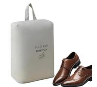 Bolsas de almacenamiento para zapatos, organizador de viaje para botas de caminata | Fácil transporte, bolsa de zapatos reutilizable con cremallera, bolsas para zapatos que ahorran espacio, gris claro