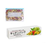 Bolsas de almacenamiento reutilizables a prueba de fugas y aptas para lavavajillas para almacenamiento de alimentos, viajes y soluciones de organización del hogar (M)
