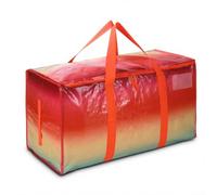 Bolsas de almacenamiento tejidas gruesas, solución de embalaje resistente para ropa, colchas, equipaje, gran capacidad, azul, naranja, para reubicación, mudanza de larga distancia 1 (naranja-1)